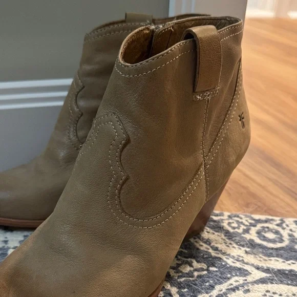 Frye Tan Leather Ankle Boots - Picture 4 of 4